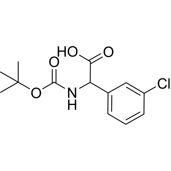 [(tert-butoxycarbonyl)amino](3-chlorophenyl)acetic acid 669713-92-2